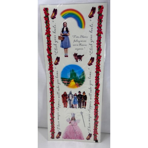 Wizard Of Oz StickyPix Acid-Free Sticker Sheet Dorothy & Friends 12"x5" - Picture 1 of 4